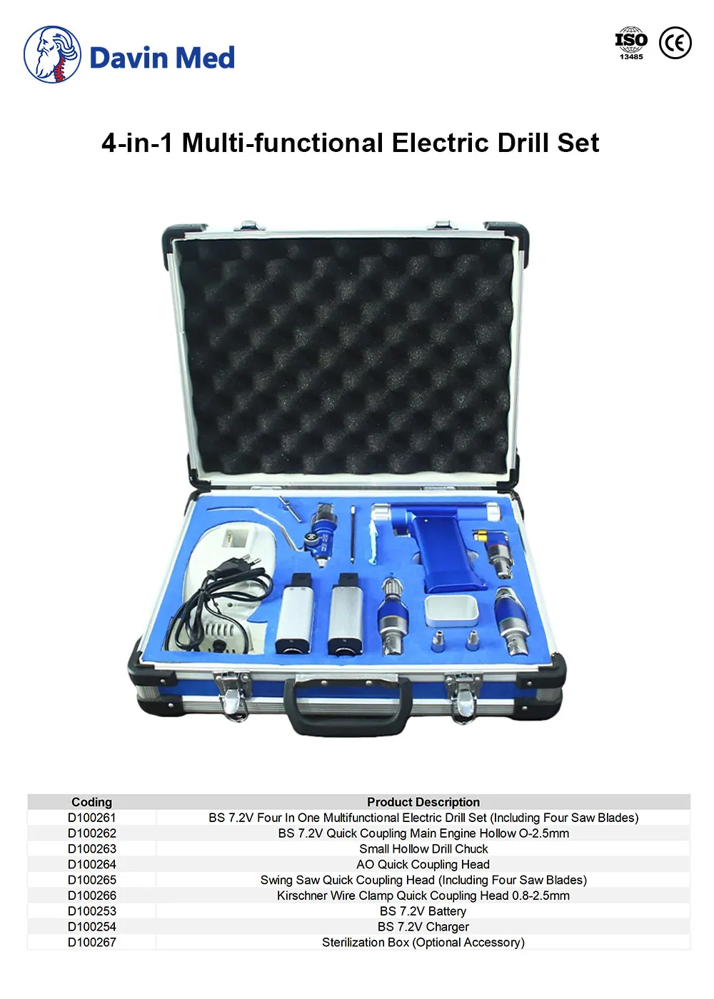 Davin med 4-in-1 Multi-functional Electric Drill Set