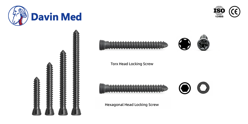 Davinmed orthopedic locking screw
