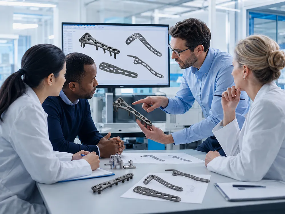 Davinmed research and development team designing orthopedic implants