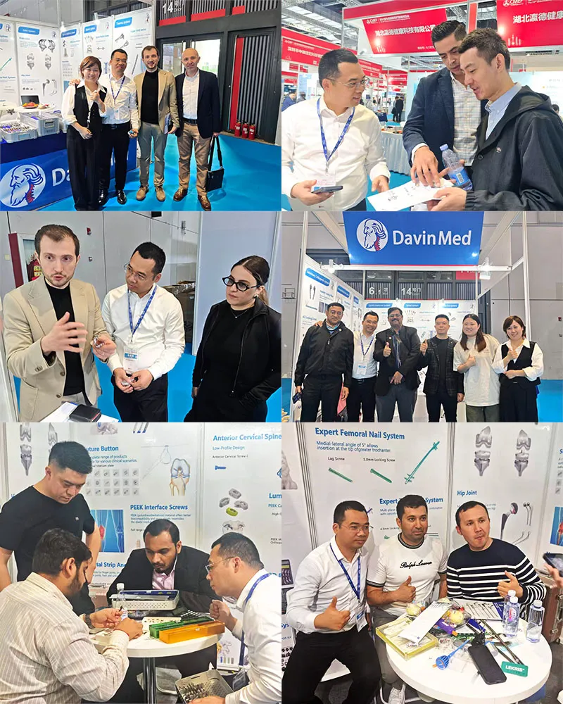 Davinmed team meeting international customers at medical exhibitions