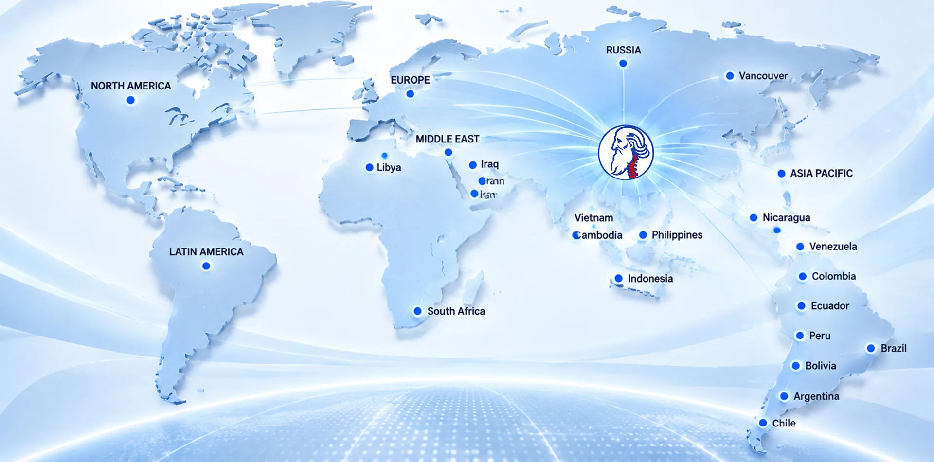 davinmed-orthopedic-products-export-countries-map