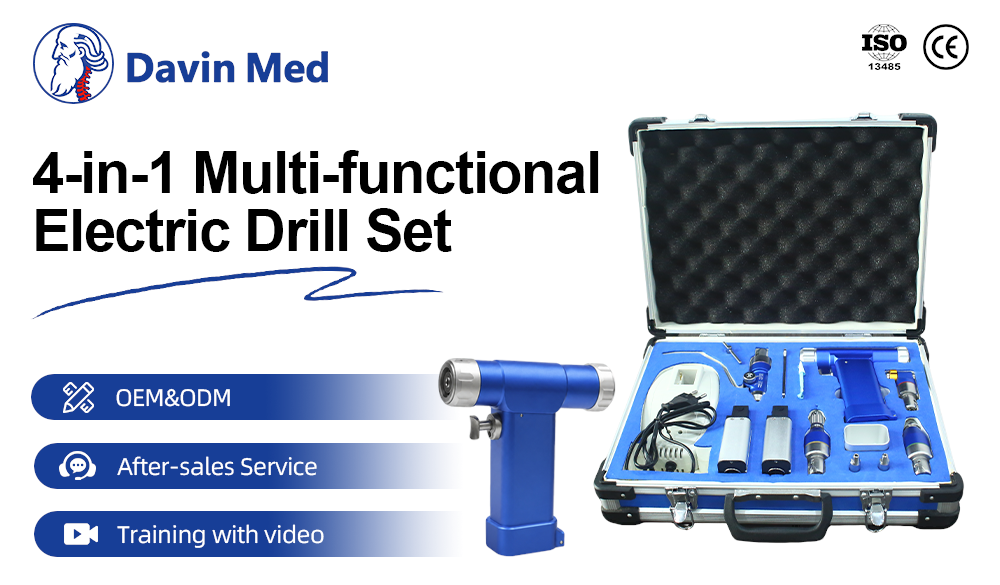 Veterinary 4-in-1 Electric Drill Set for pet orthopedic surgery