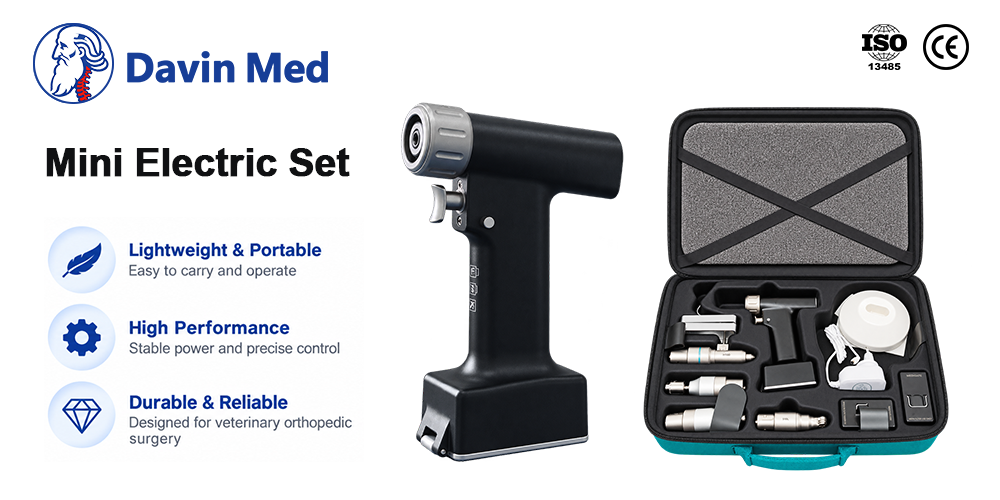 Veterinary Mini Electric Set for pet orthopedic surgery