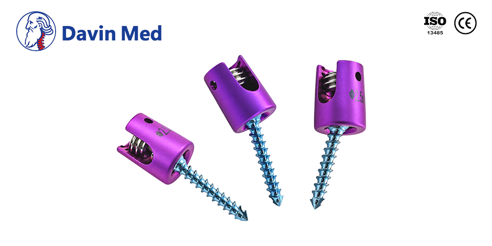Veterinary Pedicle Screw implant for canine spinal fixation